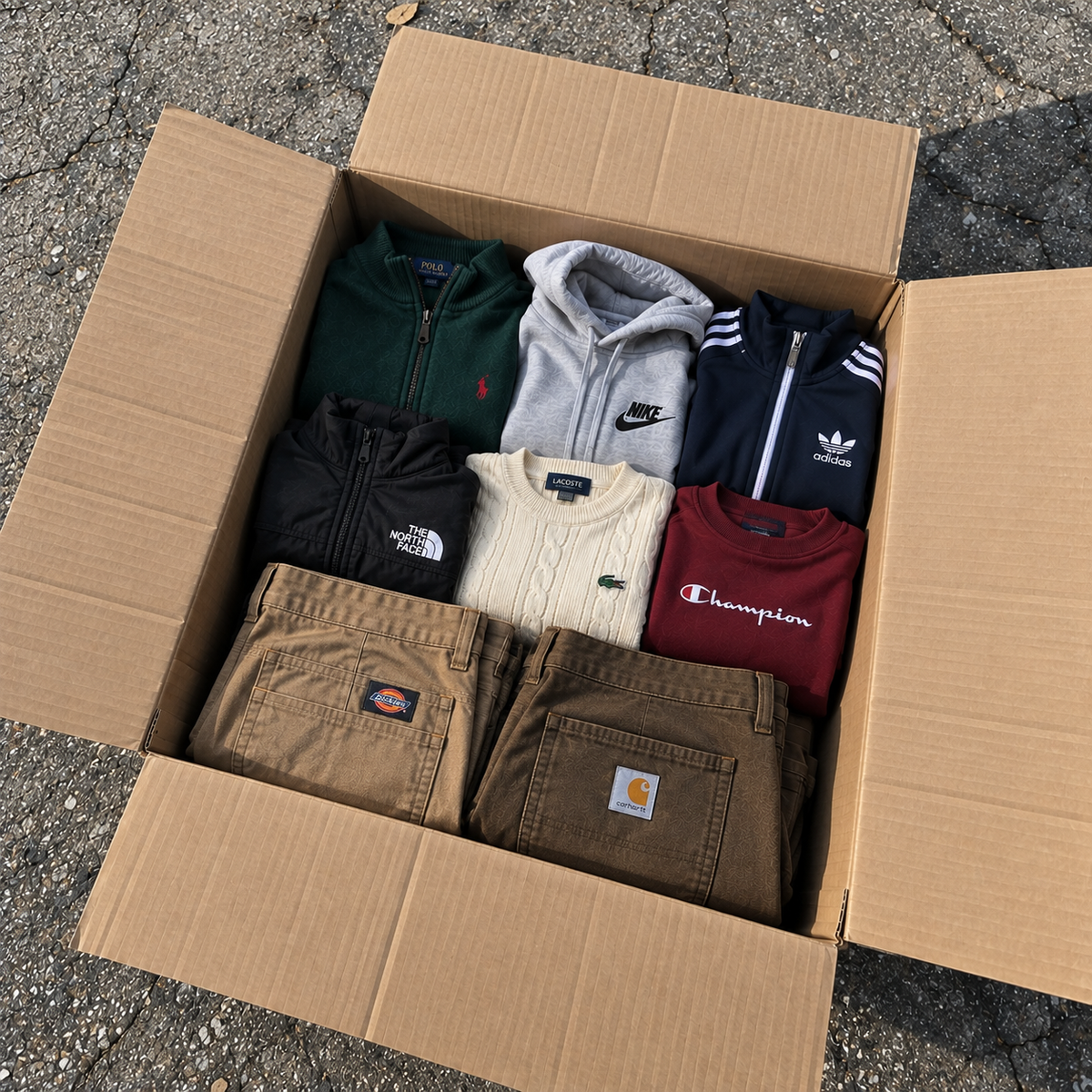 RESELLER BOX – 8 PEZZI | BRAND VINTAGE SELEZIONATI