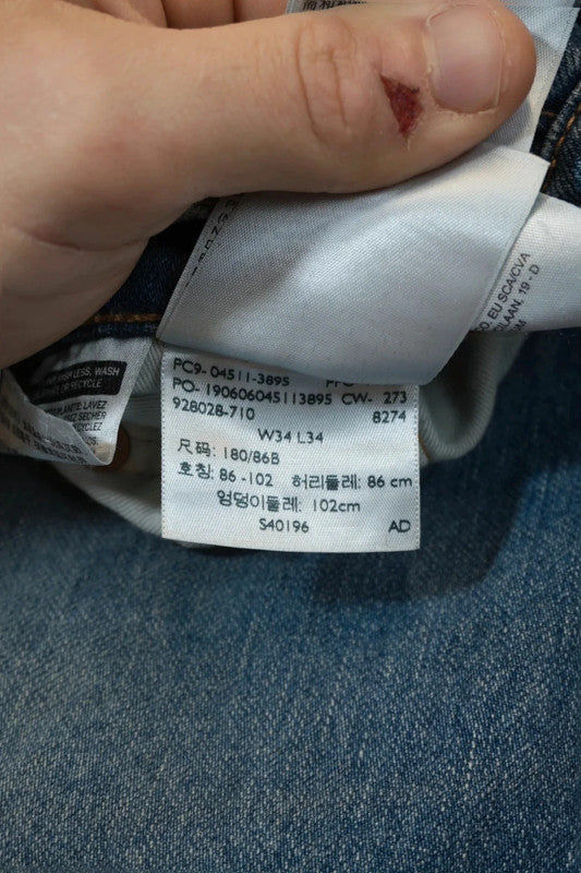 Levi's 511 W34 L34 blu #307