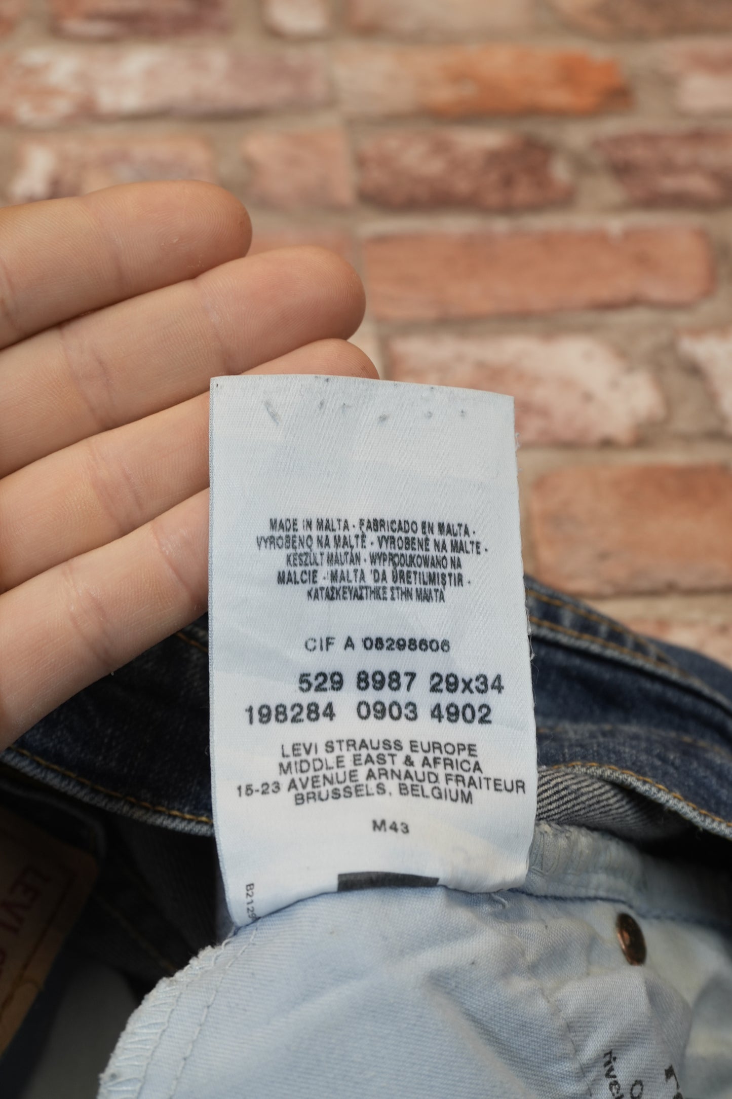 Levi's 529 W29 L32  #290