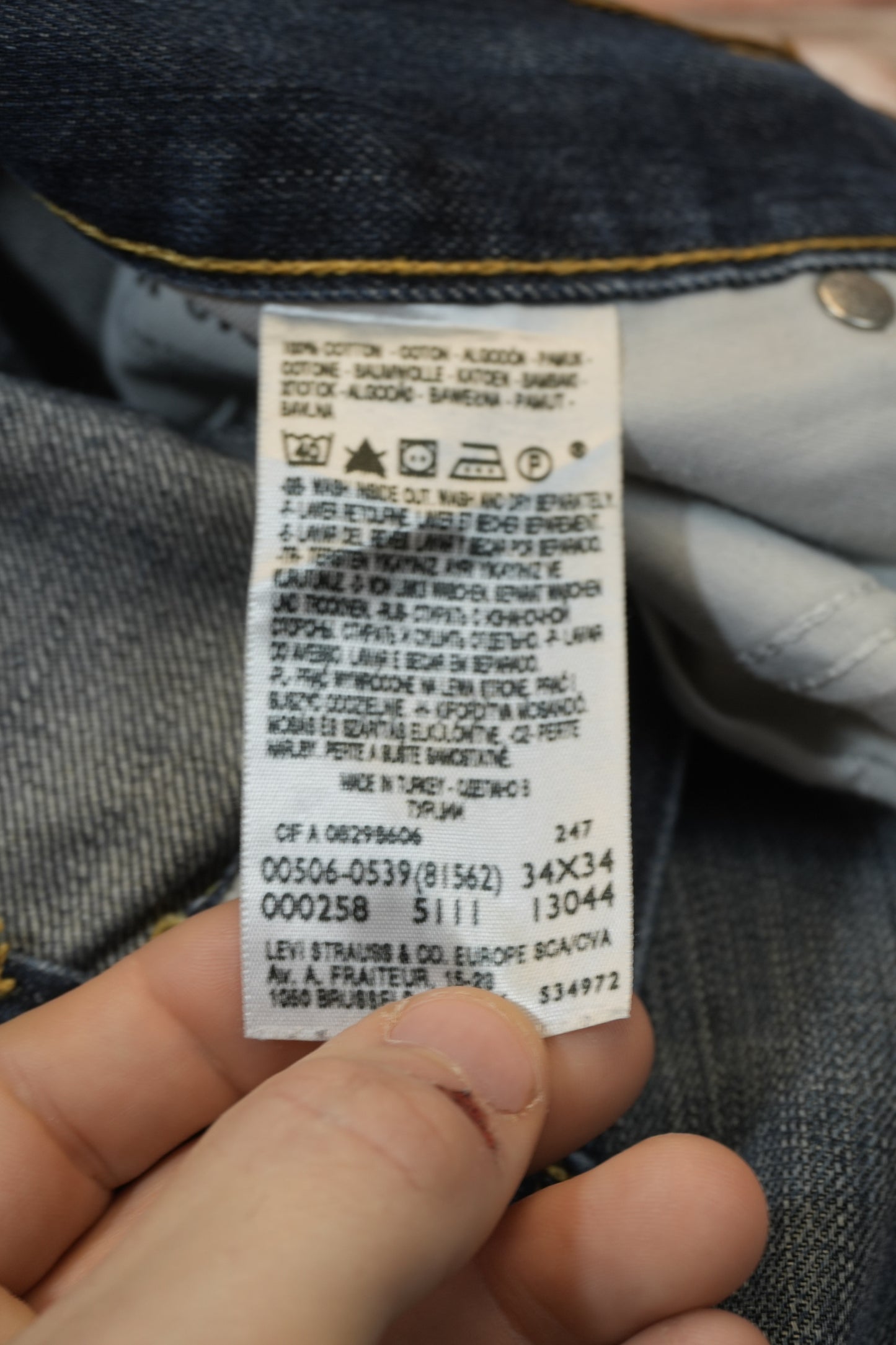 Levi's 506 W34 L34 #306