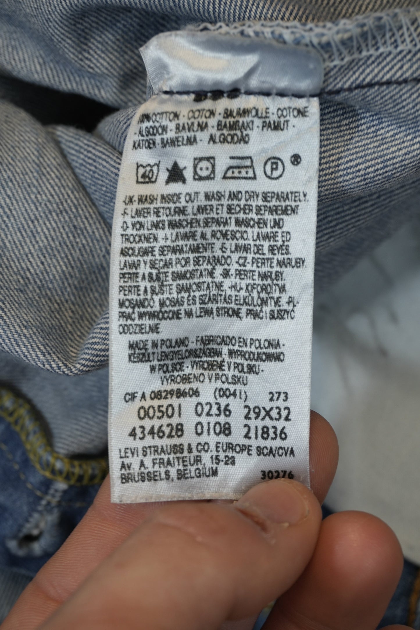 Levi's 501 W29 L30 #317