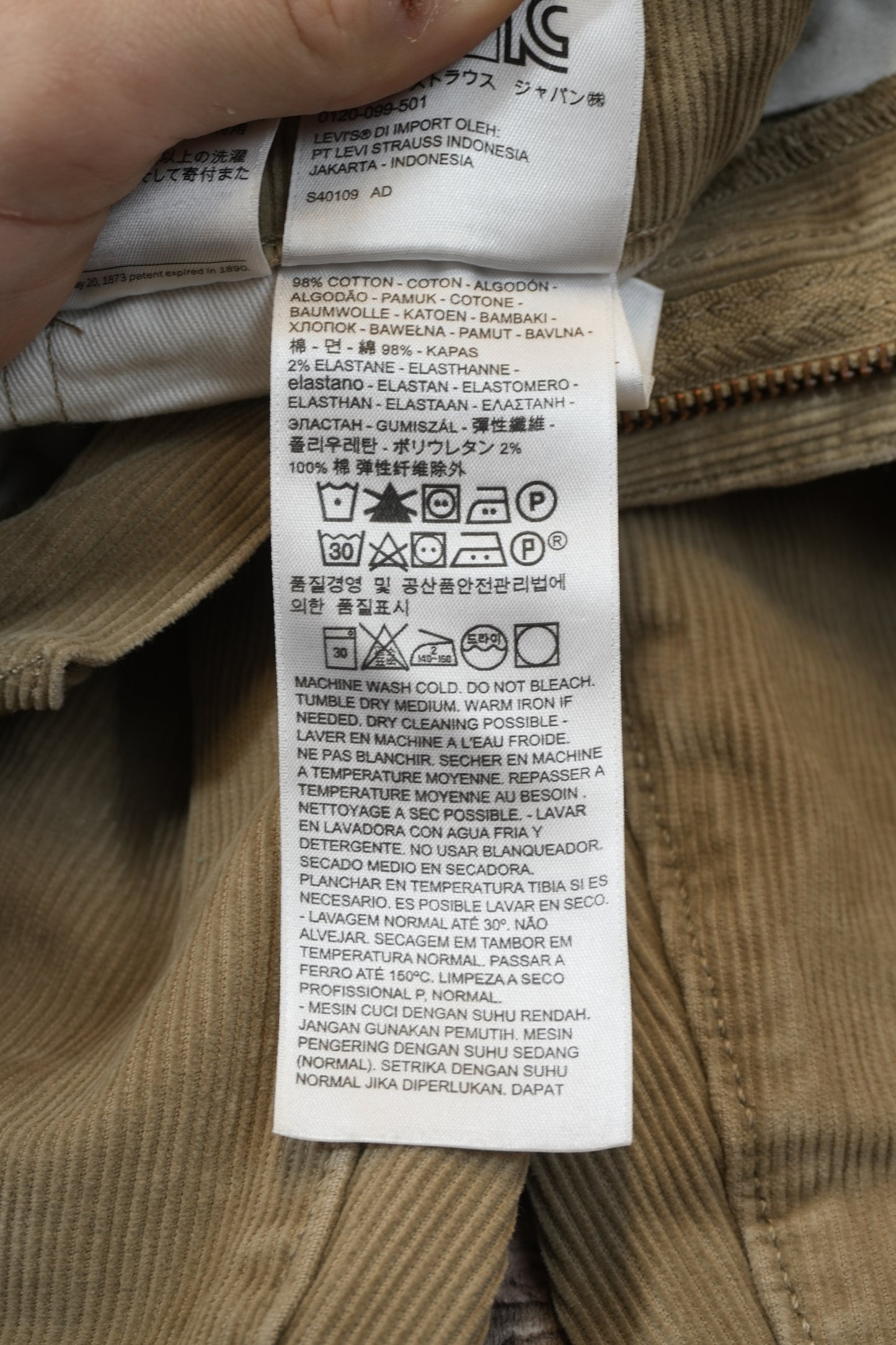 Levi's 511 W29 L28 #324