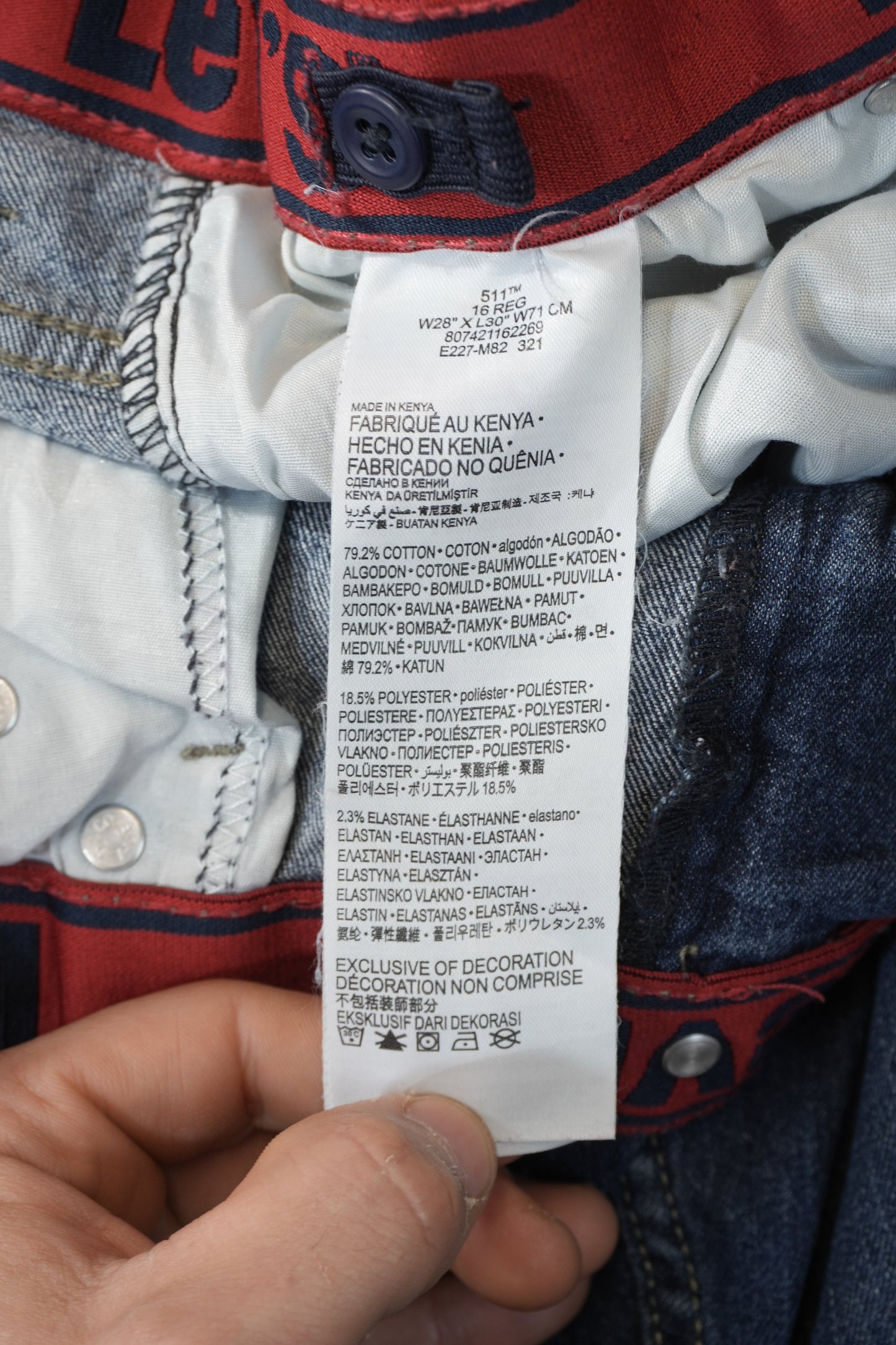Levi's 511 W28 L30 #329